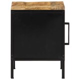 thumbnail of vidaXL Nachttisch Braun und Schwarz 30 x 30 x 40 cm Massivholz Mango