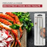 thumbnail of Lot de 6 fourchettes à crustacé en acier inoxydable 18,5 cm Fackelmann