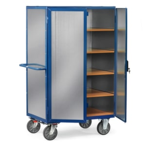 Schrankwagen, Tragl. 750kg, 5 Etage(n), Ladefl. LxB 1200x780mm, 4 Vollblechwände
