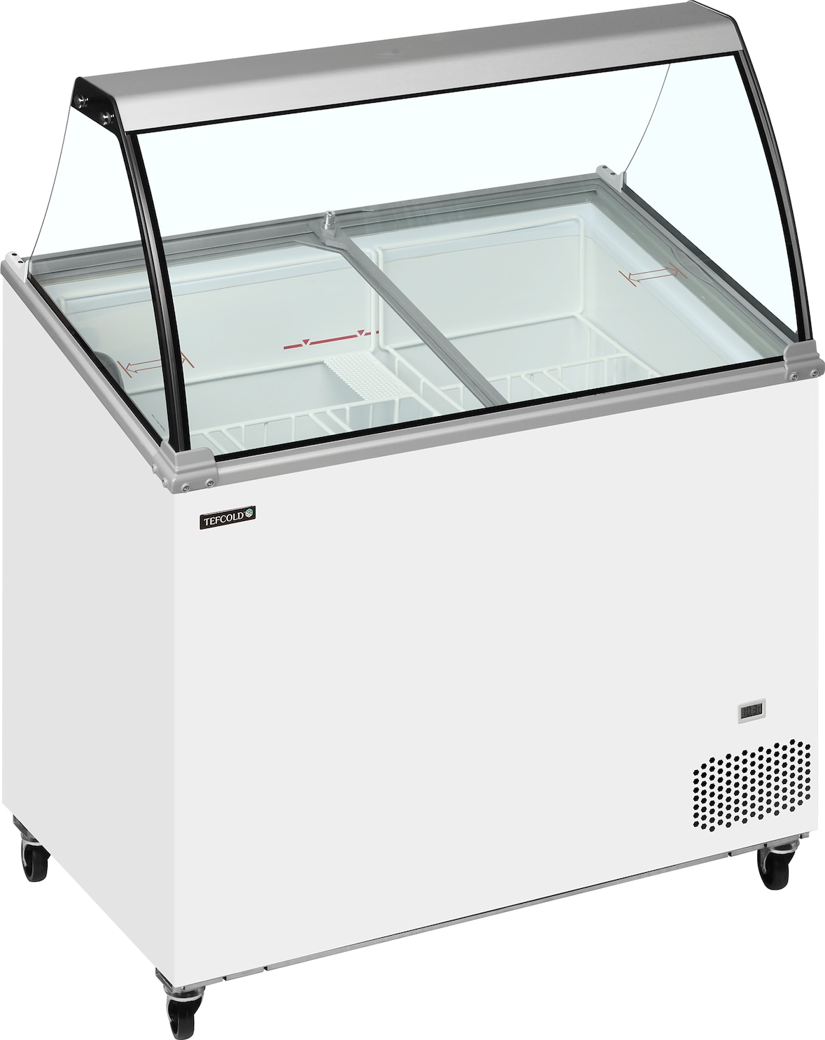 TEFCOLD Speiseeisvitrine IC301SCE+SO 264l Weiß