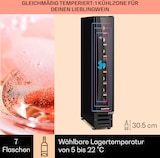 thumbnail of Klarstein Vinovilla 7 Built-in Uno Onyx Einbau-Weinkühlschrank Glas Edelstahl Schwarz