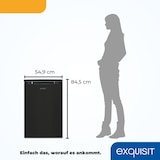 thumbnail of Exquisit Gefrierschrank GS81-051C schwarz | Nutzinhalt: 85 L | 4-Sterne-Gefrieren | Standgerät