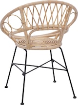 thumbnail of vidaXL Esszimmerstuhl 2 pcs Natur 49 x 51 x 81 cm Rattan und Eisen