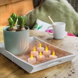 thumbnail of Solar LED Teelicht Outdoor 5x2cm Kunststoff Outdoorkerzen Flammenlose Teelichtkerzen flackernde Flamme Tischkerzen Dekokerzen Kerzen Weiß Warmweiß