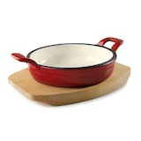 thumbnail of LACOR emaillierte runde Kasserolle MAGMA RED Gusseisen 18,5 cm 720 ml 25859