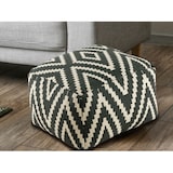thumbnail of Kelim Sitzwürfel 50x50 H35cm Pouf Fußhocker Sitzhocker Bodenkissen Fußschemel : schwarz