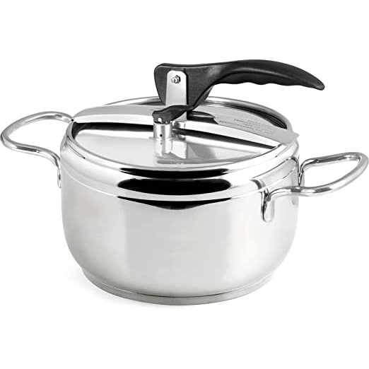 Inoxpran Pentola A Pressione Acciaio Inox, Acciaio, Litri 3,5