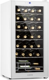 thumbnail of Klarstein Shiraz 28 Uno Weinkühlschrank 74l 28Fl Touch-Bedienfeld  5-18°C Weißes Glas
