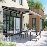 thumbnail of 3x4m elektrische luifel in taupe aluminium