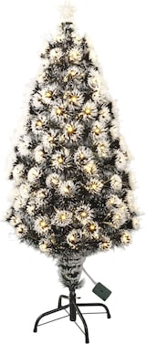 thumbnail of WellHome - Glasfaser-Weihnachtsbaum mit 135 warmweißen LED-Lichtern und 8 Farbfunktionen, Höhe 120 cm.