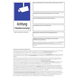 thumbnail of Informationsblatt (Aushang) nach DSGVO, Art. 13, Alu, 297x420 mm