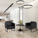 thumbnail of Loungesessel ARUBA BLACK Gestell schwarz Kunstleder 1-Sitzer schwarz hjh OFFICE