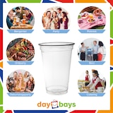 thumbnail of DayBays 400 Stk. Smoothie Becher 300ml Ø95mm Shakebecher 0,3L transparent RPET