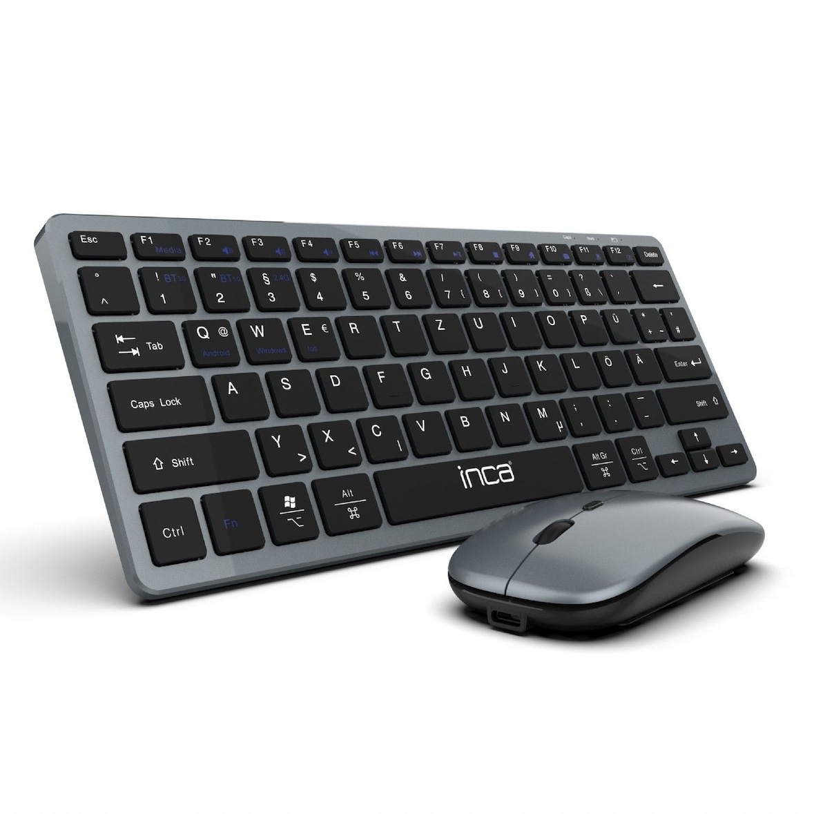 Smart Wireless Drahtlos Tastatur und Maus-Set wiederaufladbarer Akku