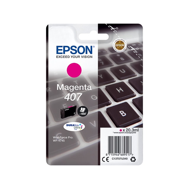 EPSON Cartouche Jet d'Encre Magenta L ''Clavier'' WF-4745 Series (T07U3) - C13T07U340