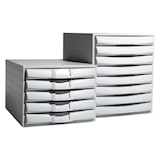 thumbnail of Exacompta 222040D 1x THE BOX, ladenbox met 5 gesloten laden voor DIN A4+ documenten, lichtgrijs