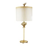 thumbnail of Lampada Da Scrivania Trellis Acciaio Stucco Patinato Foglia Argento 1 Luce E27