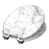 thumbnail of MDF WC Sitz MARMOR STONE, Toilettendeckel mit Absenkautomatik Motiv, Klobrille mit Holzkern, Toilettensitz, WC Deckel