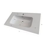 thumbnail of AQA Design Lavabo da incasso in ceramica TIBERIO 1 cm. L.91 P.46,5 H.2 MPTOP460X900