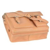 thumbnail of Ruitertassen Lehrertasche Leder Damen Herren 40x31cm Schultasche Aktentasche 2 Fächer natur braun