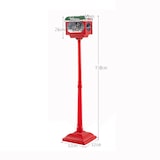 thumbnail of Linterna navideña iluminada COSTWAY, decoración navideña roja de 150 cm con música y poste con nieve activada por sonido.