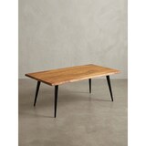 thumbnail of Sheesham Couchtisch, Massivholz, Baumkante, Metallgestell, Handgefertigt mit Schutzlack. 110x60x40 cm | Kadima Design