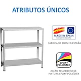 thumbnail of SimonRack Estanteria Metalica 1000x1100x300 mm, 3 Alturas, Bandeja Metal, 75 kg de Punto Flexión, Estanterias Almacenaje, Galvanizado - Advantage