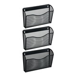 thumbnail of Relaxdays Zeitschriftenhalter Wand, 3er Set, A4, Eisen, HBT: 22 x 35,5 x 8,5 cm, Magazinhalter, Zeitungshalter, schwarz