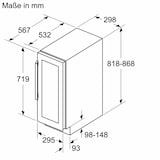 thumbnail of Siemens KU20WVHF0 Weinkühlschrank iQ500 82x30cm in elegantem Schwarz