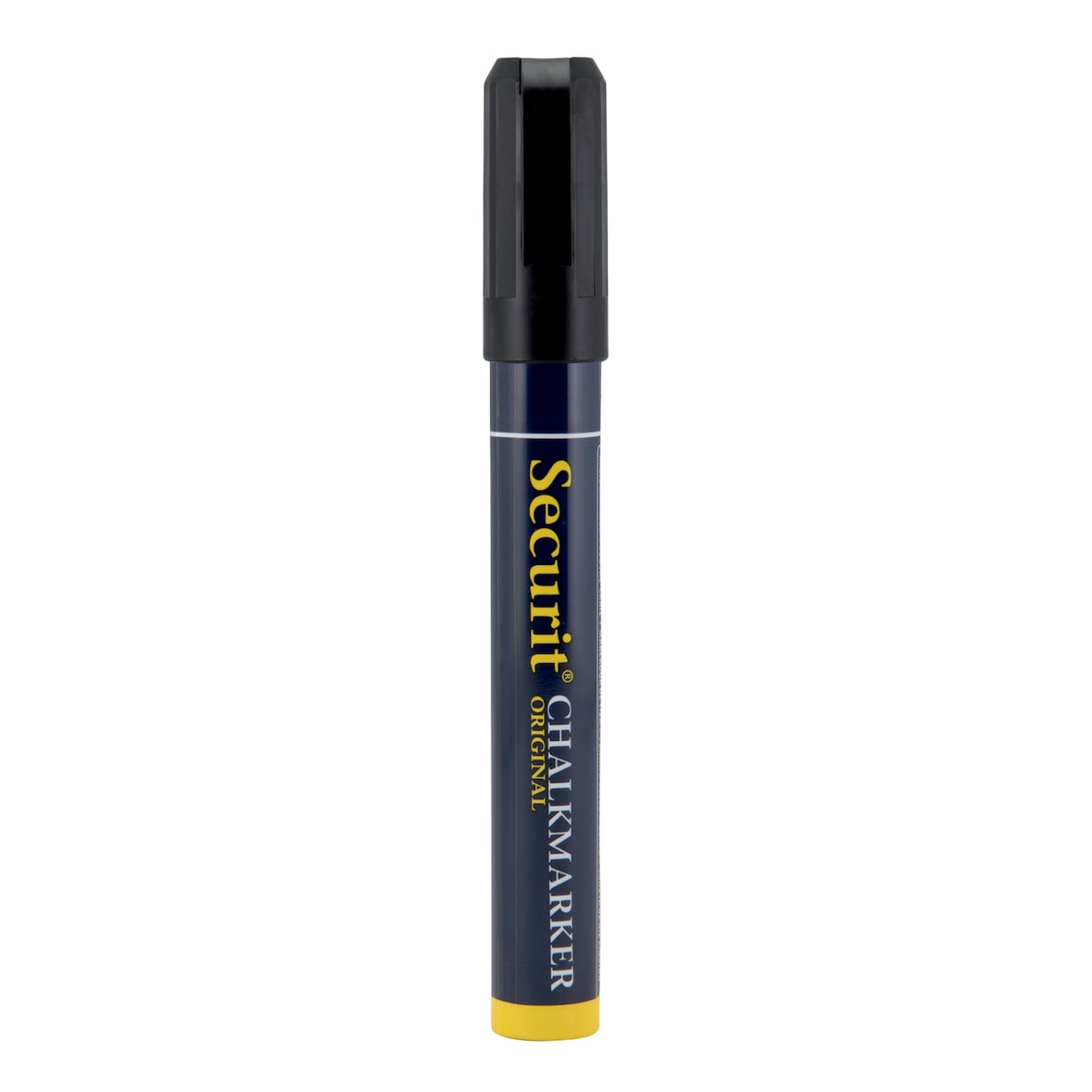 Securit® Flüssigkreidestift - Schwarz - Keilspitze 2-6 mm