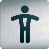 thumbnail of DURABLE Piktogramm Herrentoilette Edelstahl 15 x 15 cm