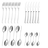 thumbnail of 24-teiliges Besteck SYLVIA, aus Edelstahl 18/0, poliert. Messer aus Klingenstahl.