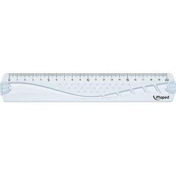 MAPED Geometric - Règle 20 cm - transparente