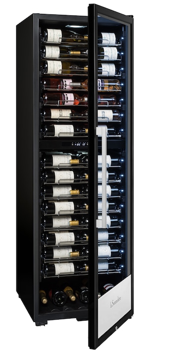 pro160dzn - vinoteca LA SOMMELIERE de doble zona de temperatura para 152 botellas.
