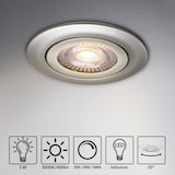 thumbnail of Monzana Einbauleuchte 12er Set schwenkbar und dimmbar Stil Nickel