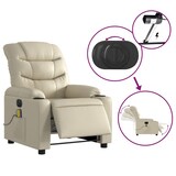 thumbnail of vidaXL Massagesessel Elektrisch Creme Kunstleder