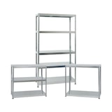 thumbnail of PROREGAL 2x Schwerlastregal Steel Eagle | HxBxT 180x100x40 cm | Fachlast 130kg | Verzinkt | Stecksystem Lagerregal Regalsystem 2 Stk.