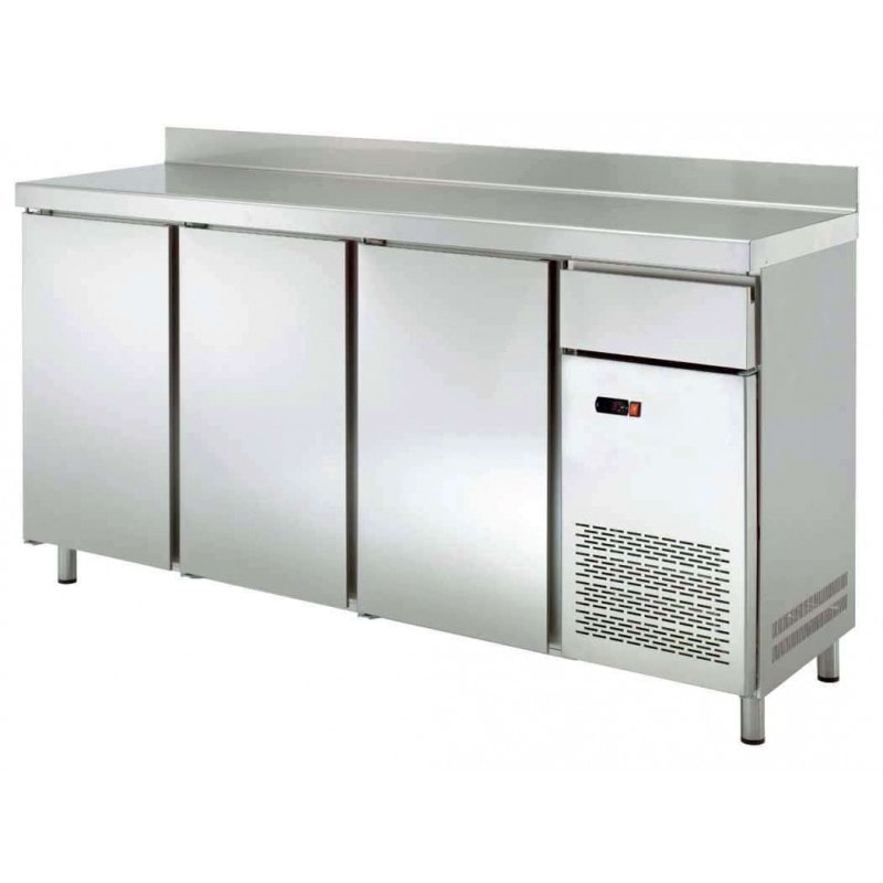 Mesa Refrigerada Frontal de 2 puertas y cajón - 220W - 1492x600x1050mm