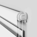 thumbnail of vidaXL Zebra rolgordijn 130x150 cm stofbreedte 125,9cm polyester wit