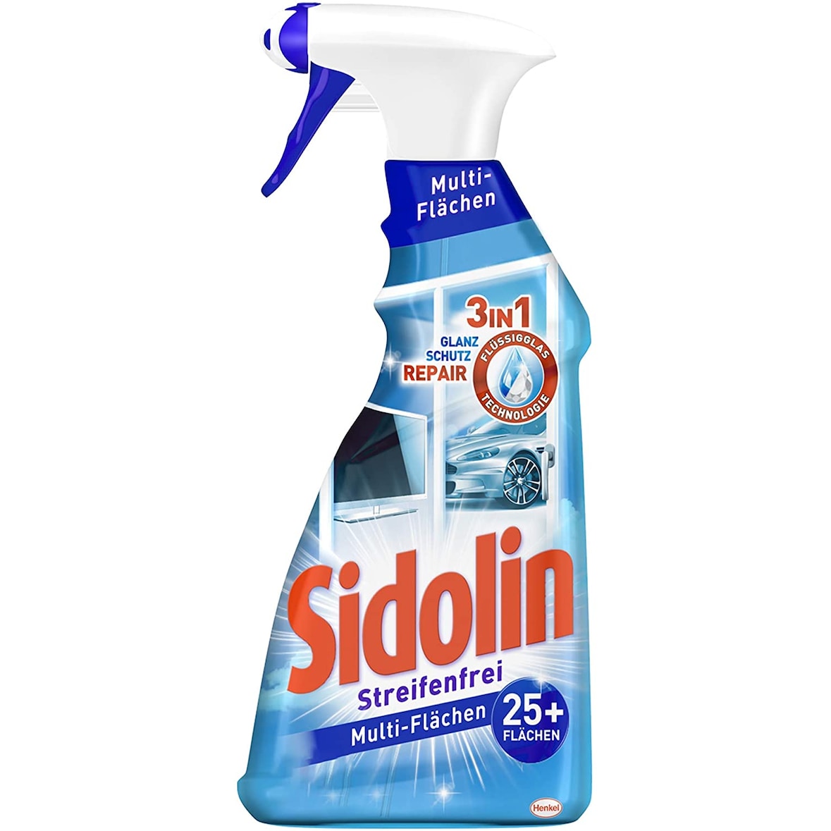 Sidolin Multi Flächen Reiniger Sprühflasche 500 ml Flasche Reinigungsmittel