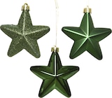 thumbnail of Christbaumschmuck Kunststoff Sterne Weihnachtsbaumschmuck Anhänger dunkelgrün