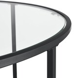 thumbnail of Helloshop26 - Table basse ronde pour salon plateau en verre pieds en acier 84 cm noir 03_0006180