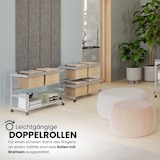 thumbnail of bümö Aktenwagen mit Rollen als fahrbare Ablage von Hängemappen & Ordner in grau