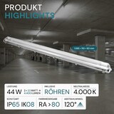 thumbnail of LUXULA LED Wannenleuchte LX200350 44 W 4000 K neutralweiß IP65