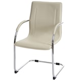 thumbnail of Sedia da conferenza Samara, sedia visitatore a sbalzo ~ crema