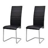 thumbnail of vidaXL Eetkamerstoelen 2 st kunstleer zwart