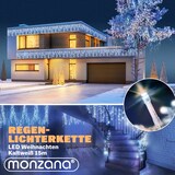 thumbnail of Monzana Lichterkette 15m 400 LED Kaltweiß Innen & Außen Fernbedienung Regenlichterkette Weihnachten Deko Regen