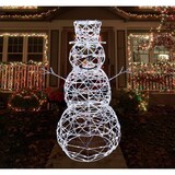 thumbnail of Boneco de Neve com Luzes Led Grinalda de Natal interior ou exterior 8 Modos e temporizador 220-240v (60cm Luz Branca 142 Led)