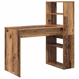 thumbnail of vidaXL Schreibtisch mit Regal Altholz 113 x 54 x 120 cm Holzwerkstoff