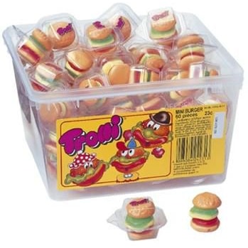 Trolli Mini Burger Original 60 x 10 g (600 g)